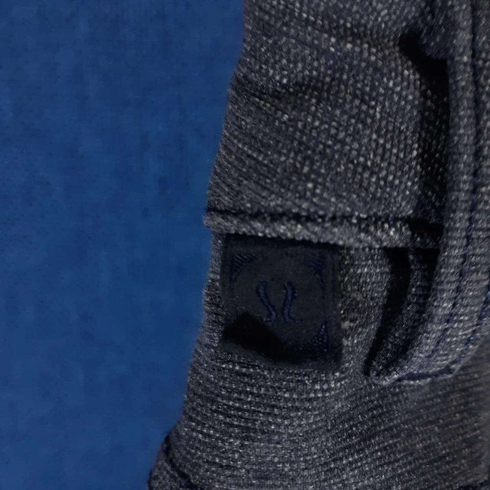 Lululemon Pants Mens 34 x 30 Flat Front Tapered Leg Blue Chino Heavy